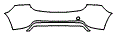 Rear Bumper Kit pattern for the 2015 Volvo V60