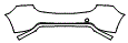 Rear Bumper Kit pattern for the 2015 Volvo V60