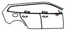 Door and Rear Fender Kit pattern for the 2024 Volvo V60