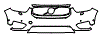 Bumper Kit pattern for the 2021 Volvo XC40 Recharge