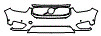 Bumper Kit pattern for the 2021 Volvo XC40 Recharge