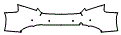 Rear Bumper Kit pattern for the 2024 Alfa Romeo Giulia