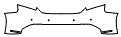Rear Bumper Kit pattern for the 2017 Alfa Romeo Giulia