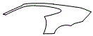 Rear Fender Kit pattern for the 2015 Jaguar XK