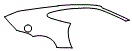 Rear Fender Kit pattern for the 2015 Jaguar XK