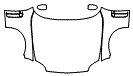 Full Hood, Fender and Mirror Kit pattern for the 2007 Jaguar XK
