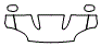 Hood, Fender and Mirror Kit pattern for the 2008 Jaguar XKR