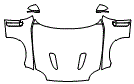 Full Hood, Fender and Mirror Kit pattern for the 2011 Jaguar XKR