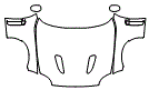 Hood, Fender and Mirror Kit pattern for the 2008 Jaguar XKR