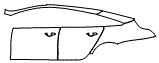 Door and Rear Fender Kit pattern for the 2019 Jaguar XJ