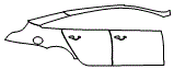 Door and Rear Fender Kit pattern for the 2019 Jaguar XJ