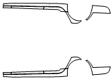 Rocker Panel Kit pattern for the 2019 Jaguar XJ