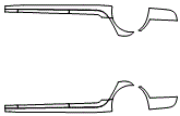 Rocker Panel Kit pattern for the 2019 Jaguar XJL