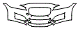 Bumper Kit pattern for the 2017 Jaguar XF