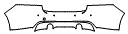 Rear Bumper Kit pattern for the 2017 Jaguar XF