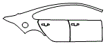 Rear Fender and Door Kit pattern for the 2017 Jaguar XF