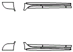 Rocker Panel Kit pattern for the 2017 Jaguar XF