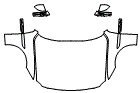 Full Hood, Fender and Mirror Kit pattern for the 2024 Jaguar XF
