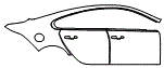 Rear Fender and Door Kit pattern for the 2024 Jaguar XF