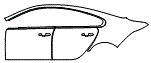Rear Fender and Door Kit pattern for the 2024 Jaguar XF
