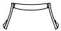 Roof and A-Pillar Kit pattern for the 2024 Jaguar XF