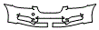 Bumper Kit pattern for the 2010 Jaguar XF