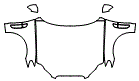 Full Hood, Fender and Mirror Kit pattern for the 2009 Jaguar XF