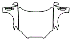 Hood, Fender and Mirror Kit pattern for the 2010 Jaguar XF