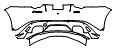 Rear Bumper Kit pattern for the 2018 Jaguar F-Type