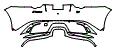 Rear Bumper Kit pattern for the 2018 Jaguar F-Type