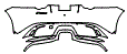 Rear Bumper Kit pattern for the 2018 Jaguar F-Type