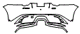 Rear Bumper Kit pattern for the 2018 Jaguar F-Type
