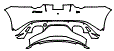 Rear Bumper Kit pattern for the 2020 Jaguar F-Type