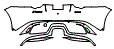 Rear Bumper Kit pattern for the 2020 Jaguar F-Type