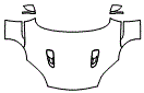 Full Hood, Fender and Mirror Kit pattern for the 2018 Jaguar F-Type