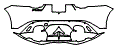 Rear Bumper Kit pattern for the 2024 Jaguar F-Type