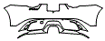 Rear Bumper Kit pattern for the 2024 Jaguar F-Type