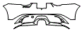 Rear Bumper Kit pattern for the 2024 Jaguar F-Type
