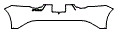 Rear Bumper Kit pattern for the 2021 Jaguar F-Type