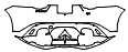 Rear Bumper Kit pattern for the 2024 Jaguar F-Type