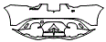 Rear Bumper Kit pattern for the 2024 Jaguar F-Type