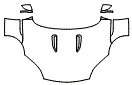 Full Hood, Fender and Mirror Kit pattern for the 2018 Jaguar F-Type