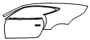 Rear Fender and Door Kit pattern for the 2024 Jaguar F-Type