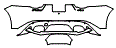 Rear Bumper Kit pattern for the 2022 Jaguar F-Type
