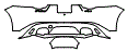 Rear Bumper Kit pattern for the 2022 Jaguar F-Type