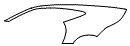 Rear Fender Kit pattern for the 2018 Jaguar F-Type