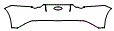 Rear Bumper Kit pattern for the 2018 Jaguar F-Type