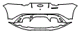 Rear Bumper Kit pattern for the 2016 Jaguar F-Type