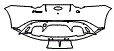 Rear Bumper Kit pattern for the 2018 Jaguar F-Type