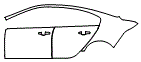 Door and Rear Fender Kit pattern for the 2020 Jaguar XE